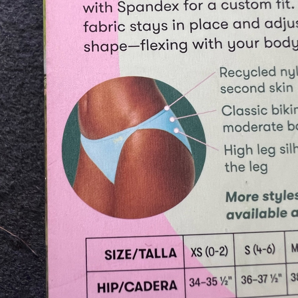 4-Pack High Leg Bikini Panties - Neutral & Pastel Mix (L) #C-18 - Picture 3 of 5